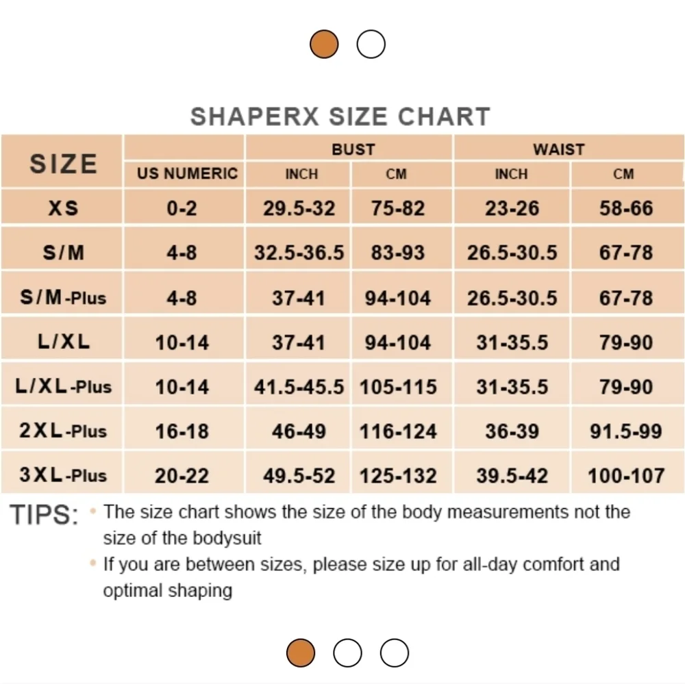 ShaperX Shorts Shapewear Bodysuit NWT - Size 2XL/3XL